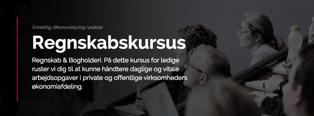 kursus i regnskab fra bigum co